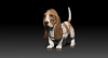 Ref.S509- Dog pronto para pintura (seguirá na cor cinza prime ) 5,5cm