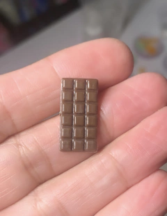 Ref.112354- Barrinha de chocolate miniatura realista com 2 por 1cm ( 12 peças ) - comprar online
