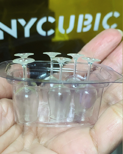 Ref.S607-Kit 12 miniaturas realistas de tacinhas de vinho -( 3cm de altura ) 12 peças -