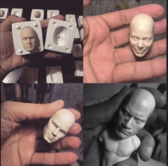 Kombo 4 moldes Masculinos Rostos, escala 1/6 - comprar online