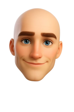 Ref.CARTOON03- Molde rosto 5,5cm de altura fora do moldes na internet