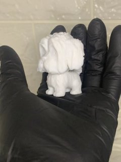 Ter.V02P- Pop pet SHIH TZU 4,5cm prontinho pra pintar