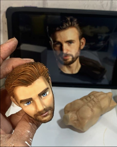 Ref.1320 kit corpo completo com cabeça cartoon versão masculina 30 a 32 centímetros de altura GIGANTÕES - loja online