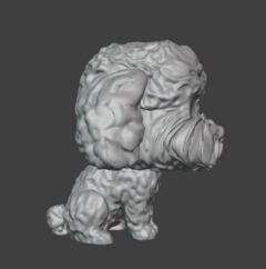 Ref.F03P- Pop poodle 4cm (pronto pra pintar segue na cor cinza prime na internet
