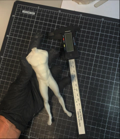 Ref.1340 kit corpo completo masculino mais molde cabeça cartoon kit para composições bobbleheads