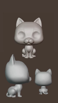 Ref.PopCat002-G tamanho GRANDE molde para biscuit pop cat a peça fica com 10cm fora do molde - comprar online