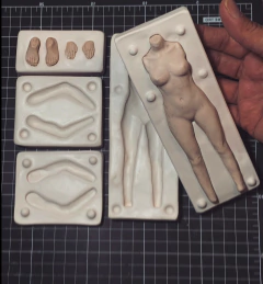 Ref.2023- Kit corpo completo com molde cabeça medida com cabeça 16,5 a 17cm de altura - Nanda Regina