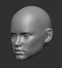Ref.H002- Molde rosto feminino inspirado em Wandinha Admas 5,5cm na internet