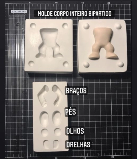 Molde corpo completo Tradicional Pop G -(nesse kit não vai molde cabeça)