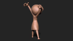 Ref.B03- Alegria prontinha pra pintar 15cm (resina ) seguirá na cor cinza prime prontinha pra pintar na internet