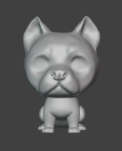 Ref.F07M- Pop pet dog pitbull 10cm (pronto pra pintar )