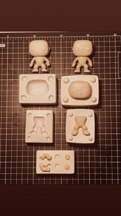 Ref,567890- Coleção de moldes Pop biscuit kit completo cabeça e corpo tamanho P (estilo pocket) - loja online