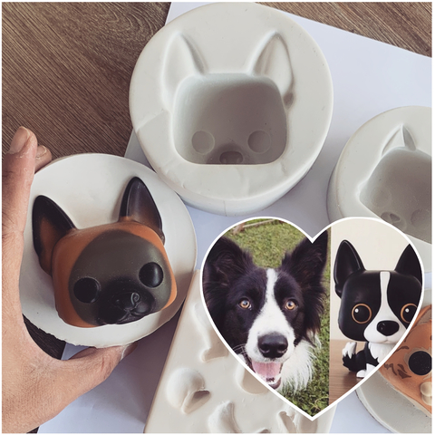 Ref.708- BLACKFRIDAY///Molde pop pet Dog G somente cabeça