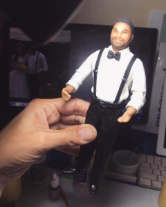 025-Molde rosto masculino escala 1/10 (2,5cm de altura ) - Nanda Regina