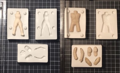 Moldes casal feminino e masculino Pop completo (nesse kit não vai molde cabeça)