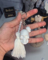 Ref.9075 - Chaveiro caveiras arte (material resina )