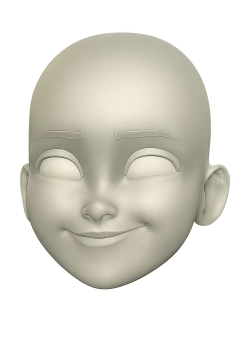 Ref.V567- molde somente frente, Rosto 5,2cm de altura fora do molde( cartoon,) - Nanda Regina