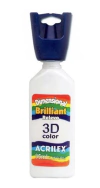 Acrilex Dimensional Brilliant Relevo 3d Branco 35ml Ideal para os bordados dos vestidos das esculturas