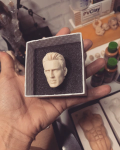 Ref.5001-PROMOÇÃO-Cabeça em resina pronta para pintura (escala de tamanho 1/6) - Nanda Regina