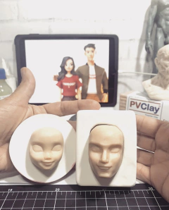 Ref.1315- kombo casal cartoon cabeça e corpos entre 20 a 22cm de altura - comprar online