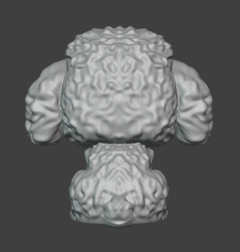 Ref.F03P- Pop poodle 4cm (pronto pra pintar segue na cor cinza prime - Nanda Regina
