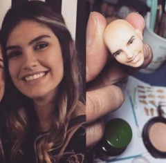 Ref.897- Caricaturas humaninhos (Com aproximadamente 17cm de altura ) na internet