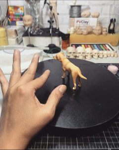 Ref.800- BLACKFRIDAY///Molde pet Dog labrador retriever escala 1/10 proporcional as esculturas feitas com moldes coleção humaninhos - buy online