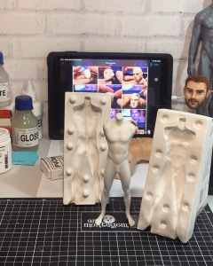 Ref.2089- LANÇAMENTO -Corpo completo masculino já saem com os pés do molde - comprar online