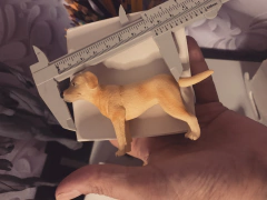 Image of Ref.800- BLACKFRIDAY///Molde pet Dog labrador retriever escala 1/10 proporcional as esculturas feitas com moldes coleção humaninhos