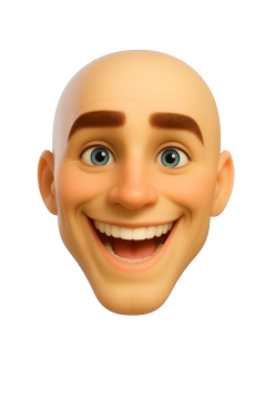 Ref.CARTOON04- kit de Moldes com 4 modelos de sorriso 5,5cm de altura ( 4 moldes frente) - Nanda Regina