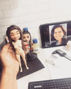 Ref.1110- Kit corpo completo feminino HUMANINHOS GIGANTÕES com molde cabeça humaninhos cartoon - buy online