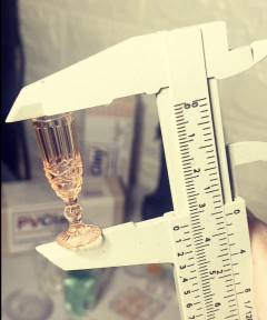 Ref.432021- kit 4 taças champanhe modelo F cor cristal 3cm ( 4 peças ) - Nanda Regina