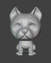 Ref.F07P- Pop pet dog pitbull 4cm (pronto pra pintar )