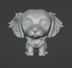 Ref.S03P- Pop pet 4,5 cm DACHSHUND pelo longo prontinhos para pintar