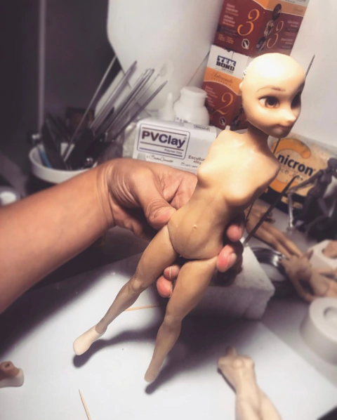 039-Kombo humaninhos cartoon gigantões versão feminina 27 a 28,5cm de altura