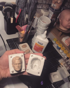 Ref.4067 kombo 4 moldes bipartidos rostos medidas entre 3 a 3,7 cm de altura na internet