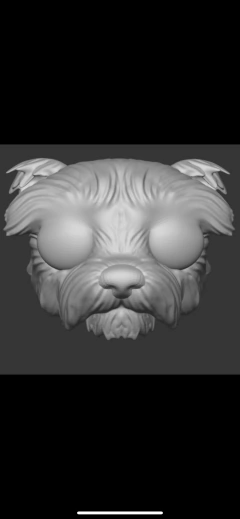 Ref.F01P- Pop yorkshire 4cm (pronto pra pintar seguirá na cor cinza prime ) - comprar online