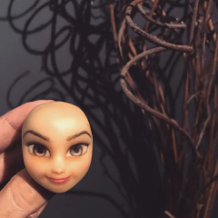 Ref.701-Molde rosto humaninhos cartoon entre 4 a 4,5cm de altura na internet