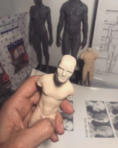 029-Kombo 12 moldes bipartidos de rostos escalas 1/10 e 1/6 entre 2,5 a 3,5cm de altura - buy online