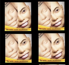 026-Kit 2 moldes rostos coleção humaninhos entre 3 a 3,5cm de altura