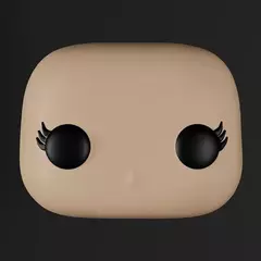 Ref.A508- Molde Cabeça pop feminina sae com marcação de olhos com cílios do molde 4cm - comprar online