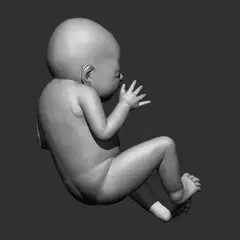 Ref.34G96- Miniature realista baby reborn em resina 14k peça com 12,5cm - (cópia) on internet