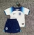 Conjunto Infantil Seleção Inglaterra 22/23 - Infantil Torcedor - Branco e Azul na internet