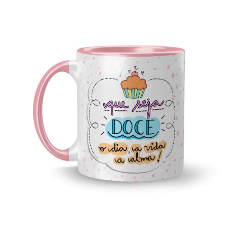 Caneca Cerâmica Que Seja Doce - Feliz Páscoa 325ml - comprar online