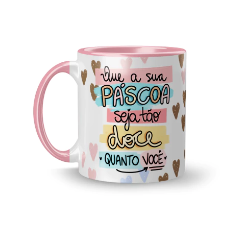 Caneca Cerâmica Que sua Páscoa seja tão Doce quanto Você 325ml - comprar online