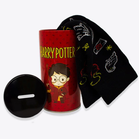 Meias Cano Longo com Cofre Harry Potter Símbolos 33/38 - 10072512
