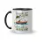 Caneca Cerâmica Flork Pai - Nascido para Pescar, Forçado a Trabalhar 325ml - Square Presentes