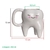 Caneca Formato de Dente Molar com Rostinho 3D 280ml Decoração Dentista Odontologia Cerâmica - Square Presentes
