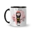 Caneca Cerâmica Profissões Bombeira Personalizada com Nome 325ml