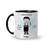 Caneca Cerâmica Profissões Cabeleireiro Personalizada com Nome